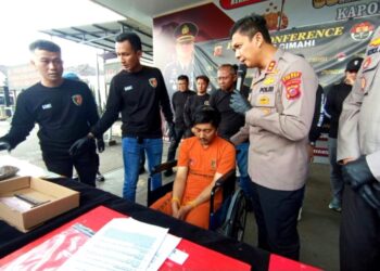 Wawan Sumpena (31), pelaku pembunuhan ibu rumah tangga, Tati Kurniati (55) di Kota Cimahi.(Foto:Istimewa).