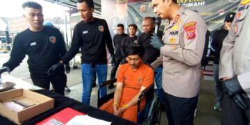 Wawan Sumpena (31), pelaku pembunuhan ibu rumah tangga, Tati Kurniati (55) di Kota Cimahi.(Foto:Istimewa).