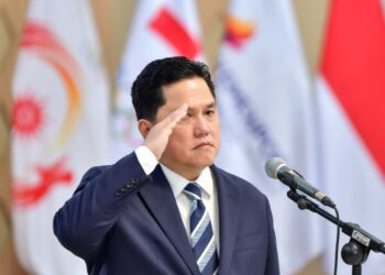 Menteri Pemuda dan Olahraga Republik Indonesia (Menpora RI) Erick Thohir menyatakan sikap tegas pemerintah Indonesia terkait pernyataan Komite Olimpiade Internasional (IOC) agar federasi olahraga internasional tidak menyelenggarakan ajang olahraga di Indonesia murni berdasarkan prinsip Undang-Undang Dasar 1945. (foto:Andre/kemenpora.go.id)