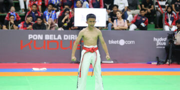 Fadhel Tirta Yudha, Atlet Termuda Tarung Derajat Sumut di PON 2025. (Foto: Humas KONI Pusat)