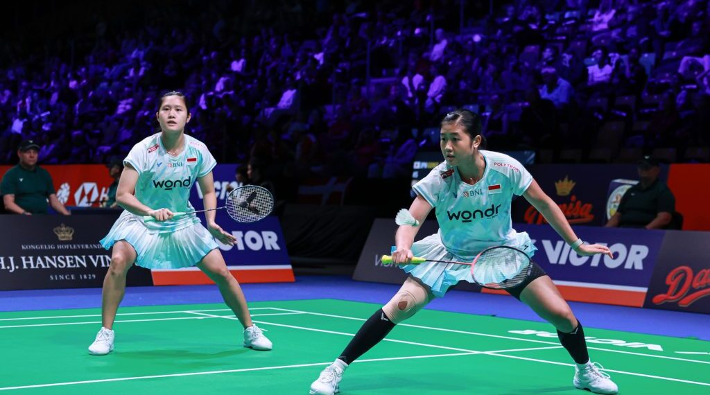 Pasangan ganda putri Lanny Tria Mayasari/Amallia Cahaya Pratiwi.(Foto: Humas PBSI)