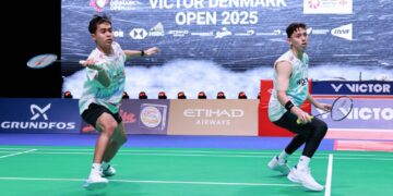 Ganda putra Indonesia Muhammad Rian Ardianto/Rahmat Hidayat.(Foto: Humas PBSI)