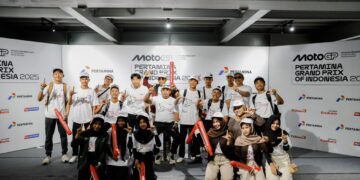 Di balik kemeriahan di hari pertama gelaran MotoGP seri ke-18 Pertamina Grand Prix of Indonesia 2025 di Sirkuit Internasional Mandalika, NTB yang dimulai Jumat (3/10), kegiatan bertaraf internasional ini kembali menghadirkan satu sisi edukasi dan inspirasi bagi generasi muda khususnya di kawasan Lombok.(foto:istimewa)