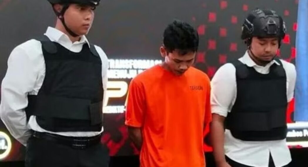 NS (27), pelaku pembunuhan Ilham Pirmansyah (21), pegawai konter handphone di Jalan Sukamulya, Kota Bandung.(Foto:Istimewa).
