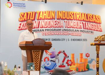 Menteri Perindustrian Agus Gumiwang Kartasasmita di Jakarta, Kamis (6/11/2025).(Foto: Humas Kemenperin)