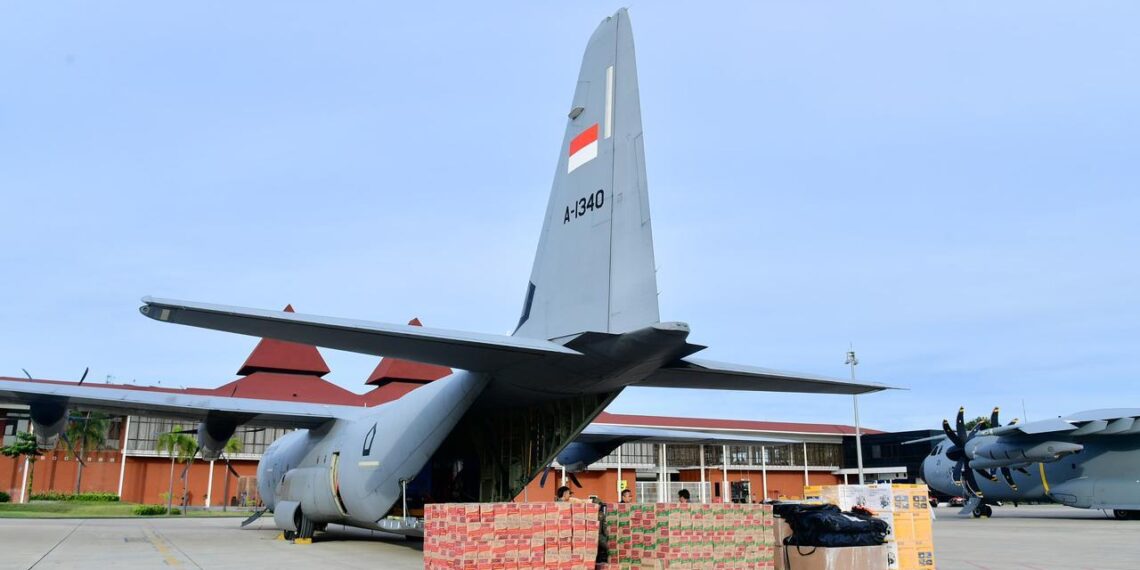 Bantuan bencana alam.(Foto: Setneg)