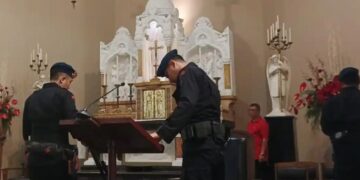 Strelisasi Gereja Katedral Kota Bandung oleh Tim Jibom Detasemen Gegana Polda Jabar, Rabu (24/12/2025).(Foto:Istimewa).