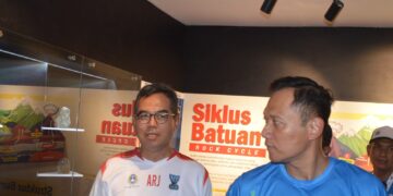 Menteri Koordinator Bidang Infrastruktur dan Pembangunan Kewilayahan, Agus Harimurti Yudhoyono (AHY), melakukan kunjungan ke Pusat Informasi Geologi Geopark Bogor Halimun Salak Kabupaten Bogor, di Cibinong, Ahad (21/12).(Foto: Humas Pemkab Garut)