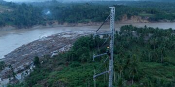 Gangguan infrastruktur listrik di Aceh pada bencana hidrometeorologi November 2026.(Foto: Istimewa)