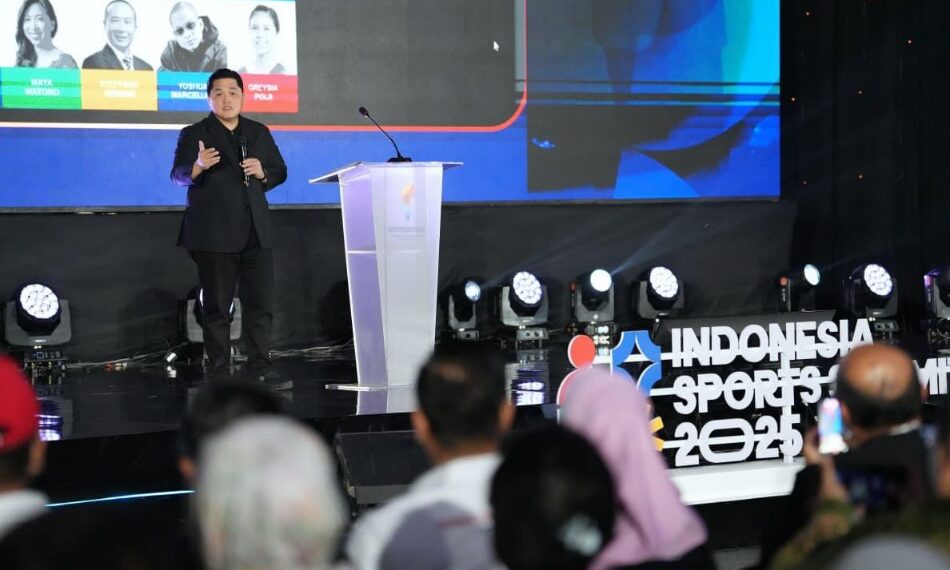 Menteri Pemuda dan Olahraga Republik Indonesia (Menpora RI) Erick Thohir menjadi pembuka keynote speak pada ajang Indonesia Sport Summit (ISS) 2025 di Indonesia Arena, Sabtu (06/12) siang.(foto:Herry/kemenpora.go.id)
