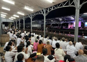 Festival Siripada di Stasiun Tuntang Jawa Tengah.