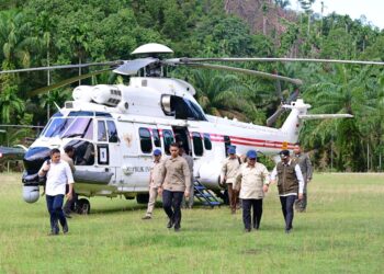 Helikopter kepresidenan.(Foto: Setneg)