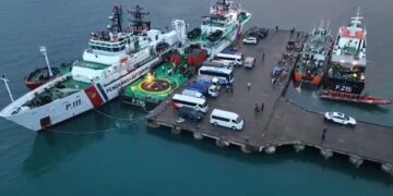 Kementerian Perhubungan melalui Direktorat Jenderal Perhubungan Laut mengerahkan 4 (empat) Kapal Patroli Kesatuan Pengawasan Laut dan Pelayaran (KPLP).(Foto: Istimewa)