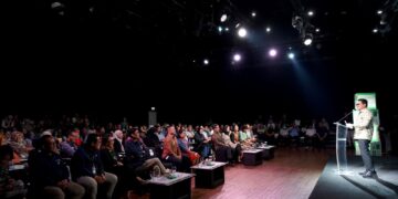 Menteri Perdagangan, Budi Santoso menjadi pembicara pada pelatihan dan peluncuran Buku Saku UMKM Tangguh: Bertahan dan Tumbuh Menghadapi Tantangan di Taman Ismail Marzuki, Jakarta, Kamis (3/12/2025).