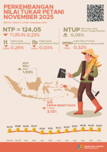 Nilai Tukar Petani November 2025.(Image: BPS)