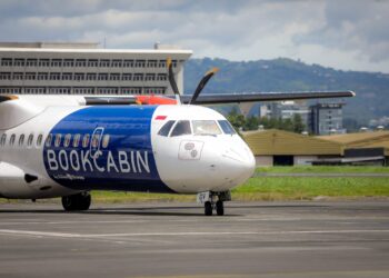 Pesawat terbang di Bandara Husein Sastranegara (Foto: Humas Pemkot Bandung)