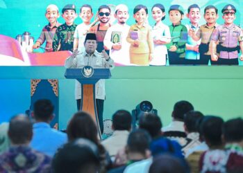 Presiden Prabowo Subianto memberikan ucapan selamat terhadap pencapaian membanggakan tim Indonesia yang sukses meraih 91 medali emas SEA Games 2025 Thailand.(foto:BPMI)