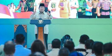 Presiden Prabowo Subianto memberikan ucapan selamat terhadap pencapaian membanggakan tim Indonesia yang sukses meraih 91 medali emas SEA Games 2025 Thailand.(foto:BPMI)