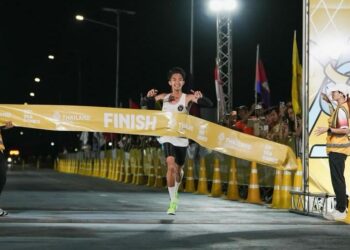 Atlet marathon Indonesia Robi Syianturi.(Foto> Dok. Kemenpora)