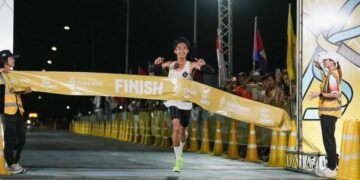 Atlet marathon Indonesia Robi Syianturi.(Foto> Dok. Kemenpora)
