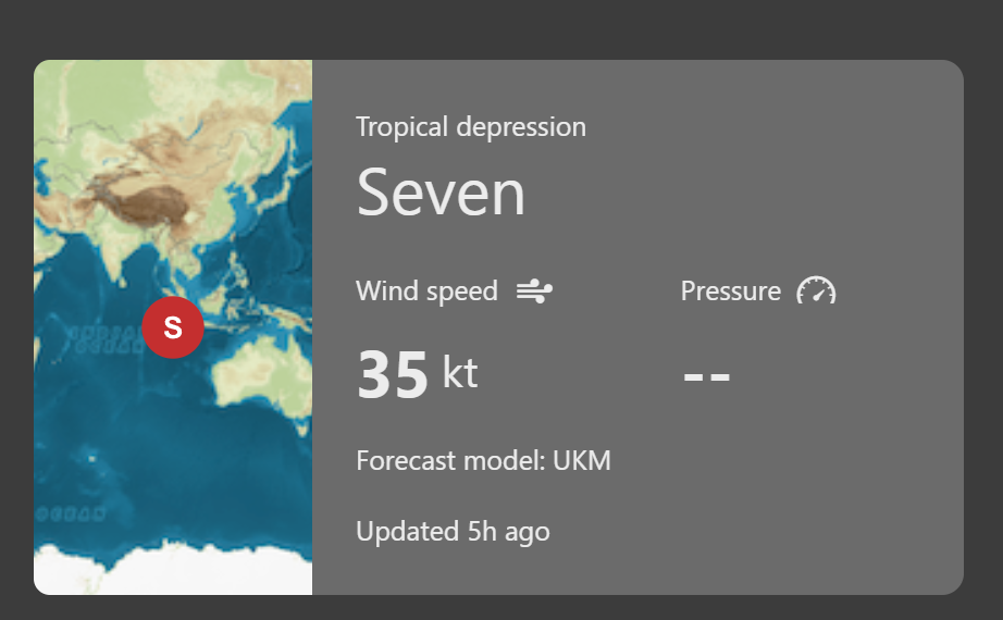 Tangkapan layar Jum'at (12/12/2025) pukul 07.00 WIB.(Image:Windy.com)