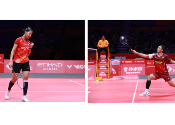 Putri Kusuma Wardani (kiri) dan Jonatan Christie (kanan).(Foto: Dok. PBSI)