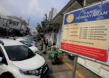 Tarif parkir Kota Bandung 2025.(Foto: Humas Pemkot Bandung)