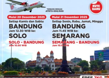 Layanan Wings Air di Bandara Husein Sastranegara.(Image: Humas Pemkot Bandung)