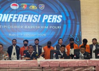 Barang bukti uang tunai Rp.96,7 miliar hasil pengungkapan kasus judol Dittipidsiber Bareskrim Polri.(Foto:Istimewa).