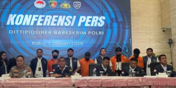 Barang bukti uang tunai Rp.96,7 miliar hasil pengungkapan kasus judol Dittipidsiber Bareskrim Polri.(Foto:Istimewa).