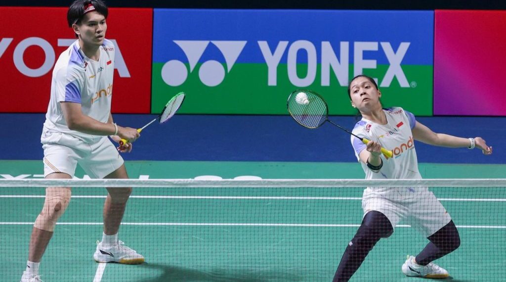 Pasangan ganda campuran Indonesia Adnan Maulana/Indah Cahya Sari Jamil.(Foto: Dok. PBSI)