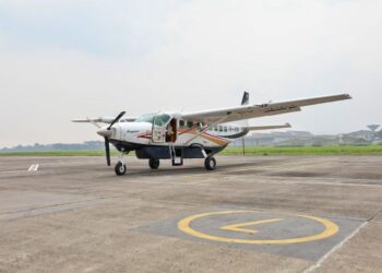 Pesawat di Bandara Husein Sastranegara.(Foto: Humas Pemkot Bandung)