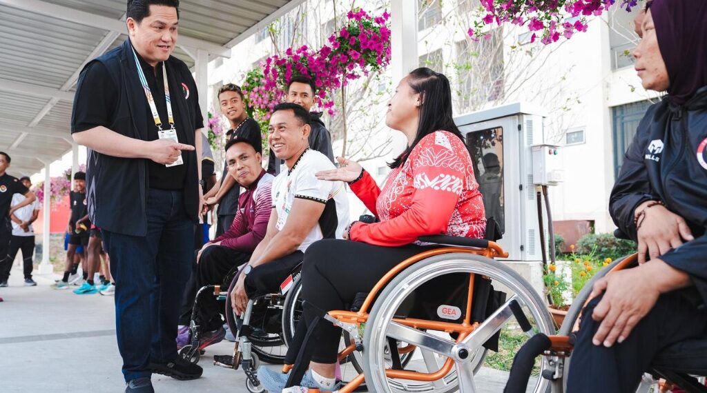 Menpora RI Erick Thohir, meninjau Asrama Atlet ASEAN Para Games 2025 Thailand di Suranaree University of Technology, Nakhon Ratchasima, Thailand, Rabu (21/1) pagi.(Foto: Dok. Kemenpora)