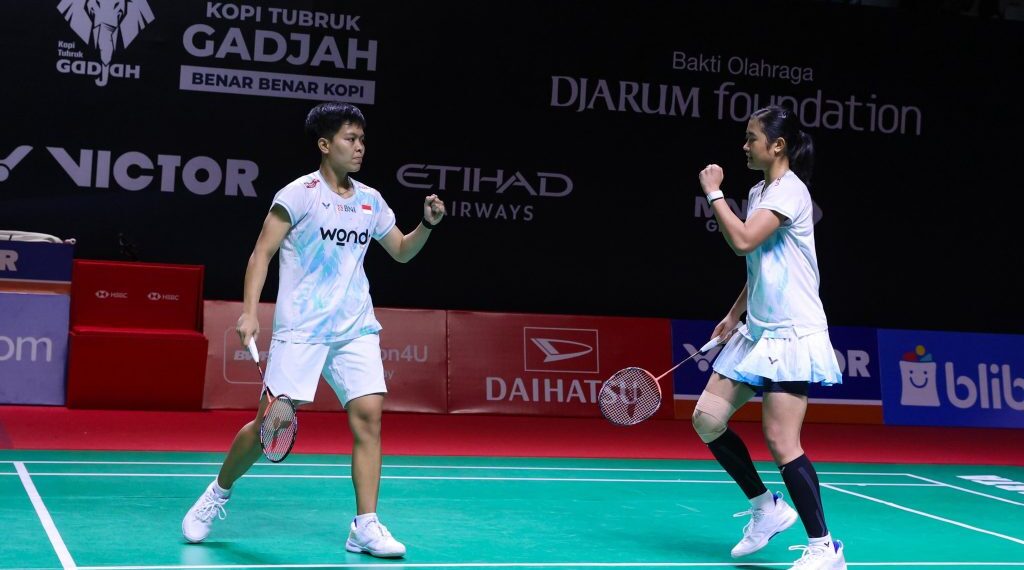 Pasangan ganda putri Siti Fadia Silva Ramadhanti/Amallia Cahaya Pratiwi menjalani debut suskes di Daihatsu Indonesia Masters 2026.(Foto: Dok. PBSI)