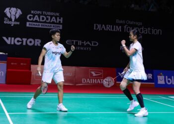 Pasangan ganda putri Siti Fadia Silva Ramadhanti/Amallia Cahaya Pratiwi menjalani debut suskes di Daihatsu Indonesia Masters 2026.(Foto: Dok. PBSI)
