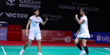 Pasangan ganda putri Siti Fadia Silva Ramadhanti/Amallia Cahaya Pratiwi menjalani debut suskes di Daihatsu Indonesia Masters 2026.(Foto: Dok. PBSI)
