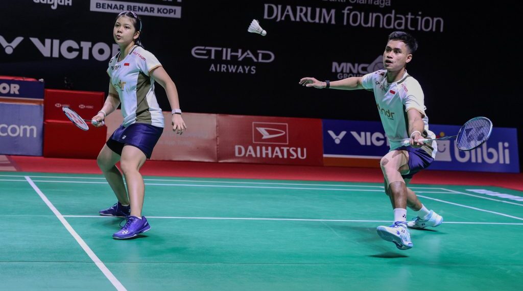 Pasangan ganda campuran Indonesia, Jafar Hidayatullah/Felisha Alberta Nathaniel Pasaribu di Daihatsu Indonesia Masters 2026.(Foto: Dok. PBSI)