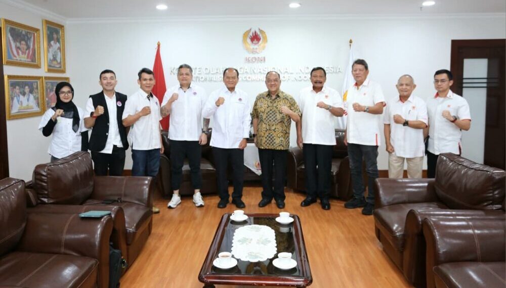 Audiensi Pengurus Pusat Kick Boxing Indonesia (PP.KBI) masa bakti 2022-2026 ke KONI Pusat.(Foto: Dok. KONI)