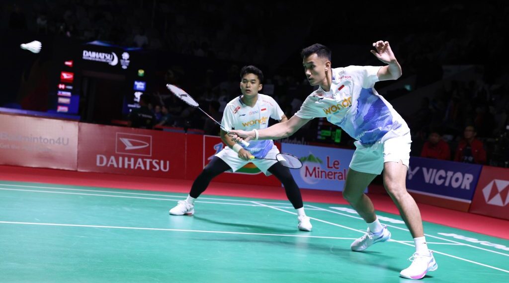 Pasangan Leo Rolly Carnando dan Bagas Maulana.(Foto: Dok. PBSI)