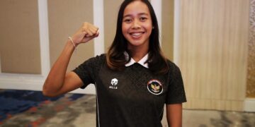 Atlet triathlon putri, Martina Ayu Pratiwi (22) mencatatkan prestasi membanggakan pada ajang SEA Games 2025 Thailand. (foto:raiky/kemenpora.go.id)