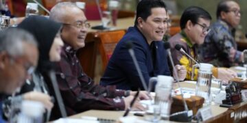Menpora Erick Thohir menyampaikan 28 agenda besar Kemenpora tahun 2026 pada rapat dengan Komisi X DPR RI di Gedung Nusantara I Jakarta, selasa (27/1) siang.
