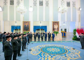 Presiden Prabowo Subianto melantik keanggotaan Dewan Energi Nasional di Istana Negara, Jakarta, Rabu (28/01/2026).(Foto: Setneg)