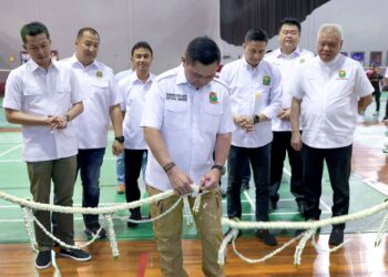 Persatuan Bulutangkis Seluruh Indonesia (PBSI) meresmikan fasilitas baru di kompleks Pelatnas Cipayung Rabu (14/1/2026). Fasilitas baru itu berupa ruang gym, warehouse, dan perkantoran.(Foto: Dok. PBSI)