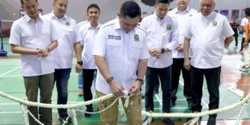 Persatuan Bulutangkis Seluruh Indonesia (PBSI) meresmikan fasilitas baru di kompleks Pelatnas Cipayung Rabu (14/1/2026). Fasilitas baru itu berupa ruang gym, warehouse, dan perkantoran.(Foto: Dok. PBSI)