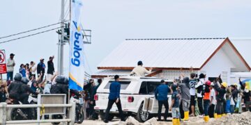 Presiden Prabowo Subianto tiba di Kabupaten Karawang, Provinsi Jawa Barat, Rabu (07/01/2026), dalam rangka kunjungan kerja.(Foto: Setneg)