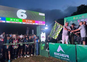 Lintas Sentul Trail Run 2026 resmi digelar yang dibuka langsung oleh Bupati Bogor Rudy Susmanto pada Sabtu (10/1/26) di Paseban Garden Hills Campground, Megamendung.(Foto: Humas Pemkab Bogor)