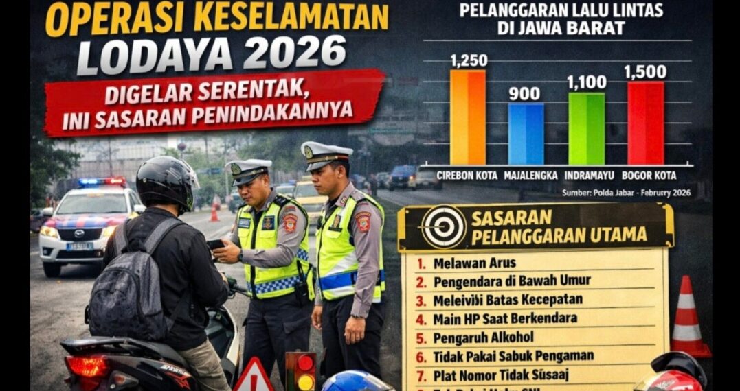 Operasi Keselamatan Lodaya 2026 digelar 02 Februari hingga 15 Februari.(Foto:Istomewa).