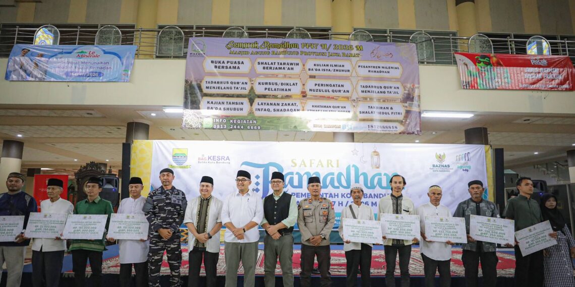Safari Ramadan 2026 Wali Kota Bandung ke Masjid Agung Bandung.(Foto: Humas Pemkot Bandung)