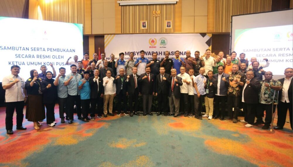 Pengurus Besar Persatuan Tenis Meja Seluruh Indonesia (PB PTMSI) melaksanakan Musyawarah Nasional (Munas) Tahun 2026, pada Kamis 5 Februari 2026.(Foto: Humas KONI Pusat)