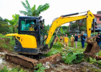 Pemkot Bogor Mulai Garap Proyek Jalan Saleh Danasasmita.(Foto: Humas Pemkot Bogor)
